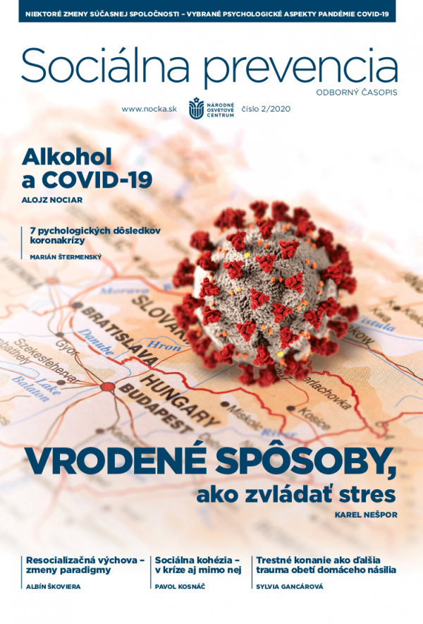 Časopis Sociálna prevencia, č. 2020/02 - titulka