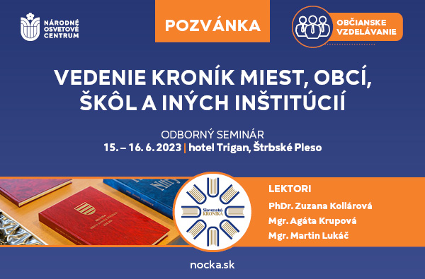 Odborný seminár Vedenie kroník článok