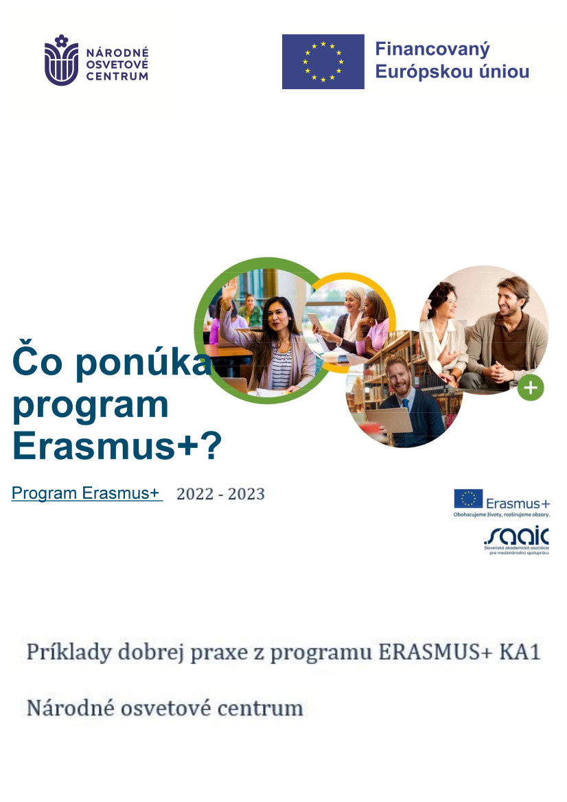 plagát Erasmus 2022-2023 Čo ponúka program Erasmus+