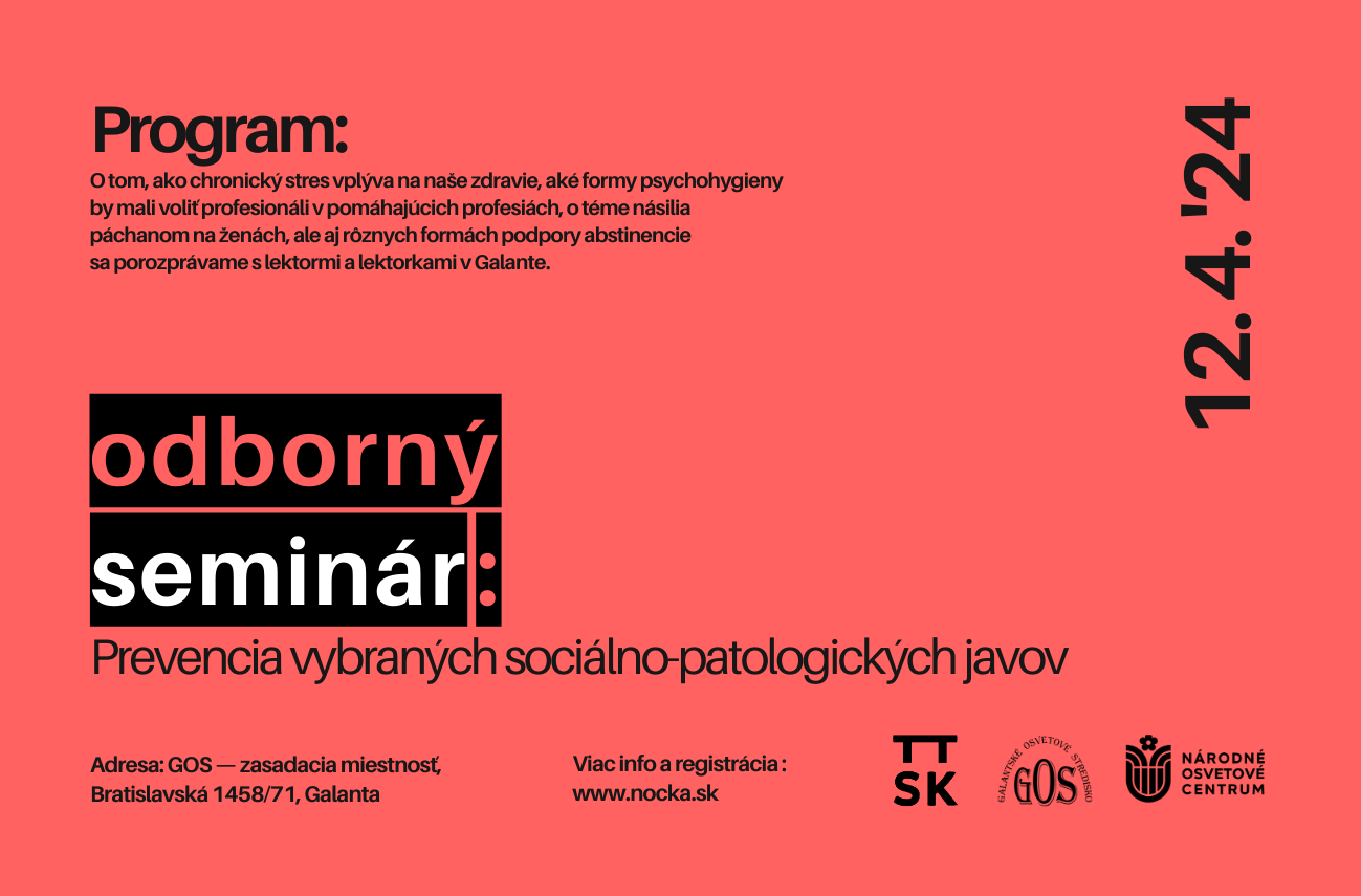 Odborný seminár Prevencia vybraných sociálno-patologických javov 20240412