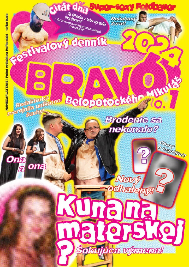 Belopotockého Mikuláš 2024 festivalový denník BRAVO 1