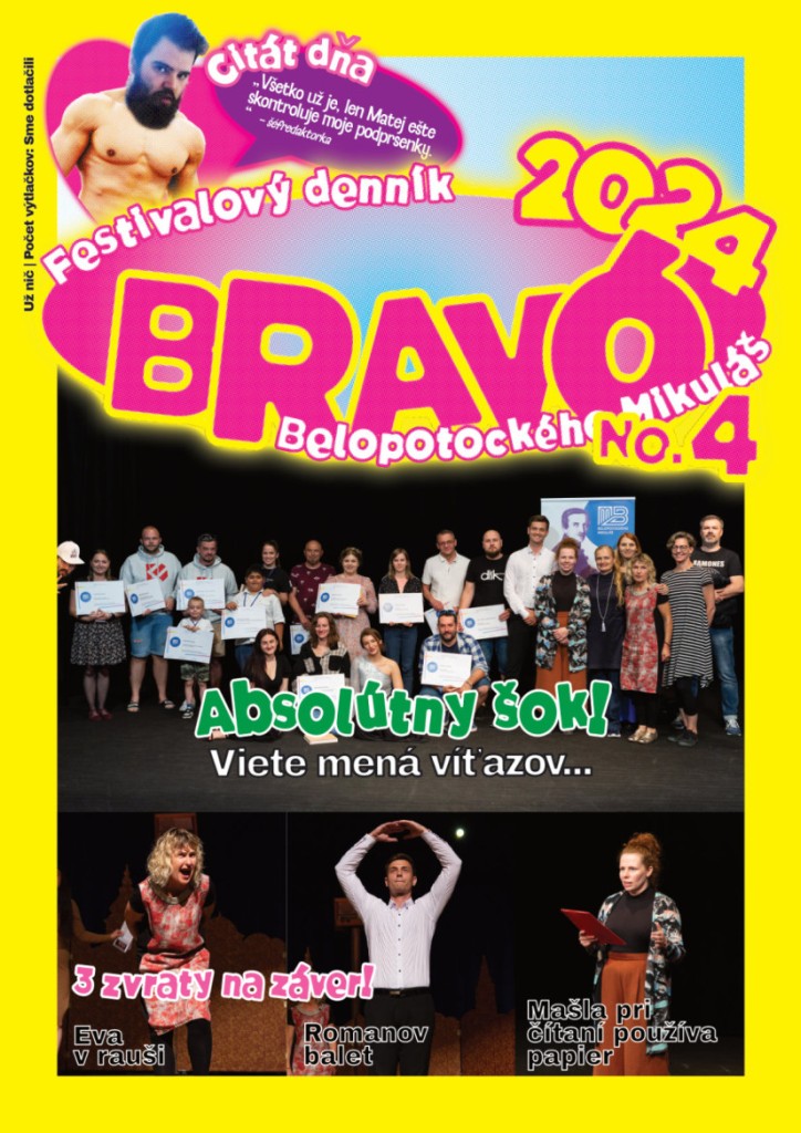 Belopotockého Mikuláš 2024 festivalový denník BRAVO 4