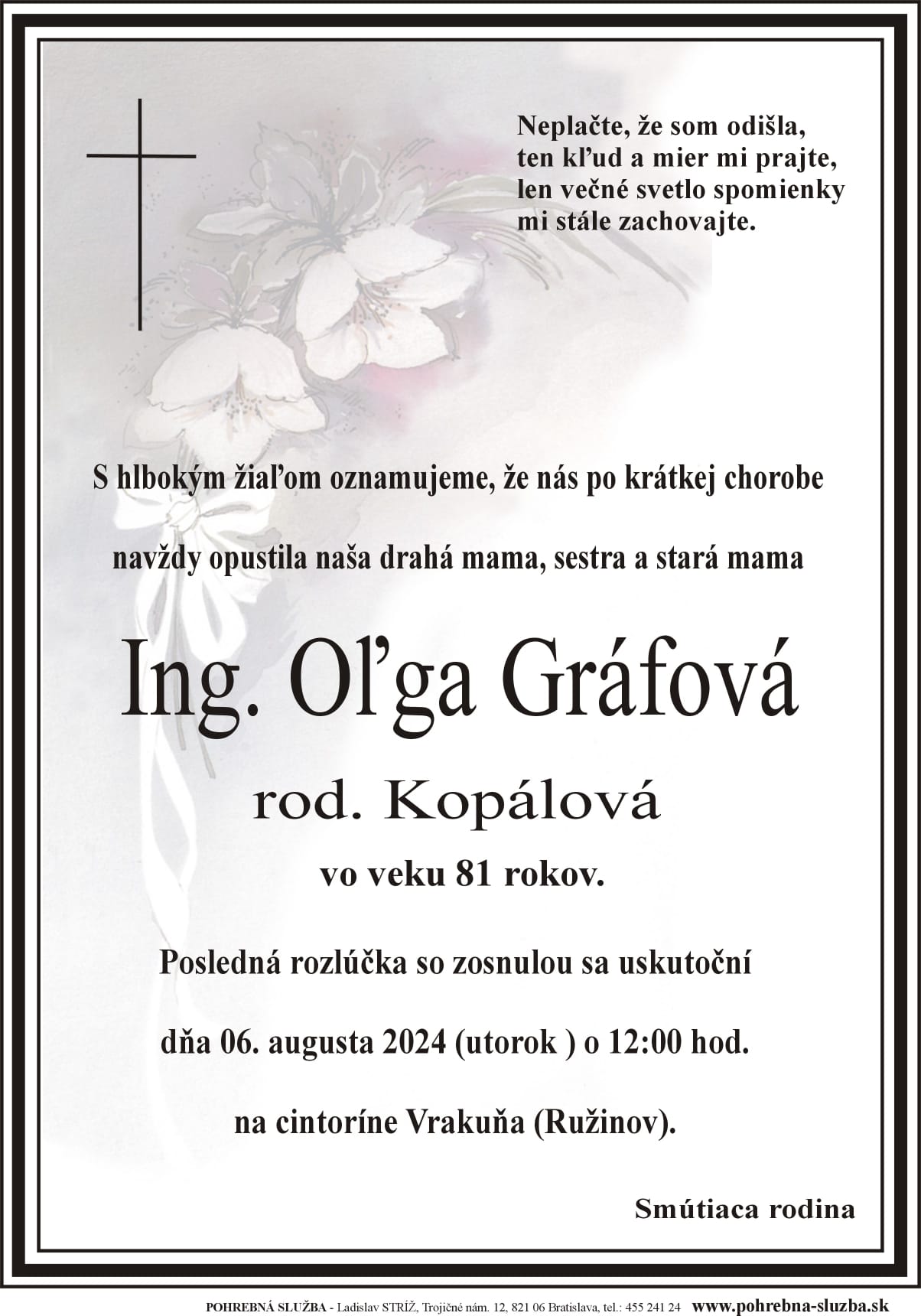parte Oľga Gráfová