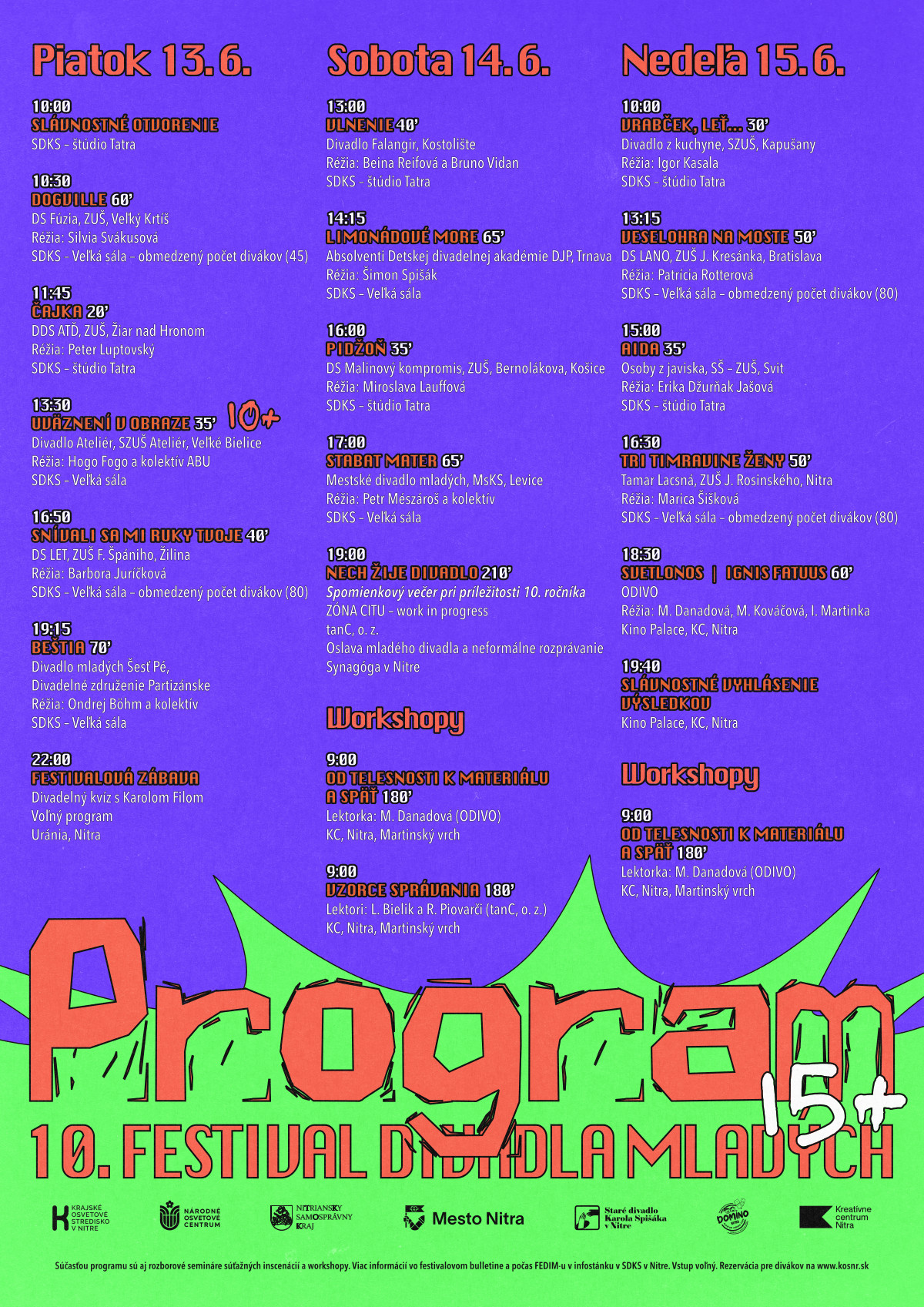 FEDIM 2025 programový plagát FEDIM 2025 programový plagát