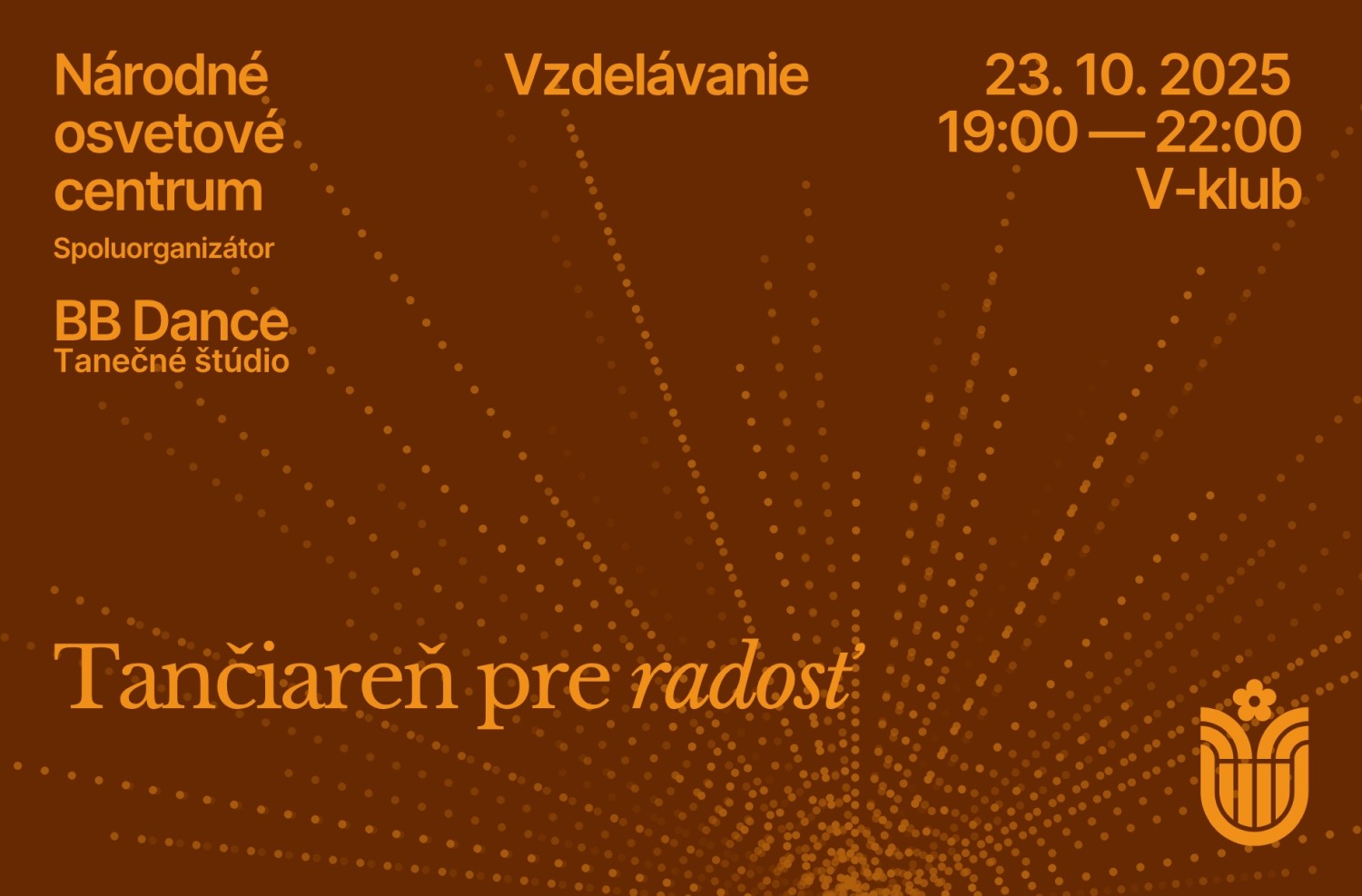 Tančiareň pre radosť NOC 20251023 web