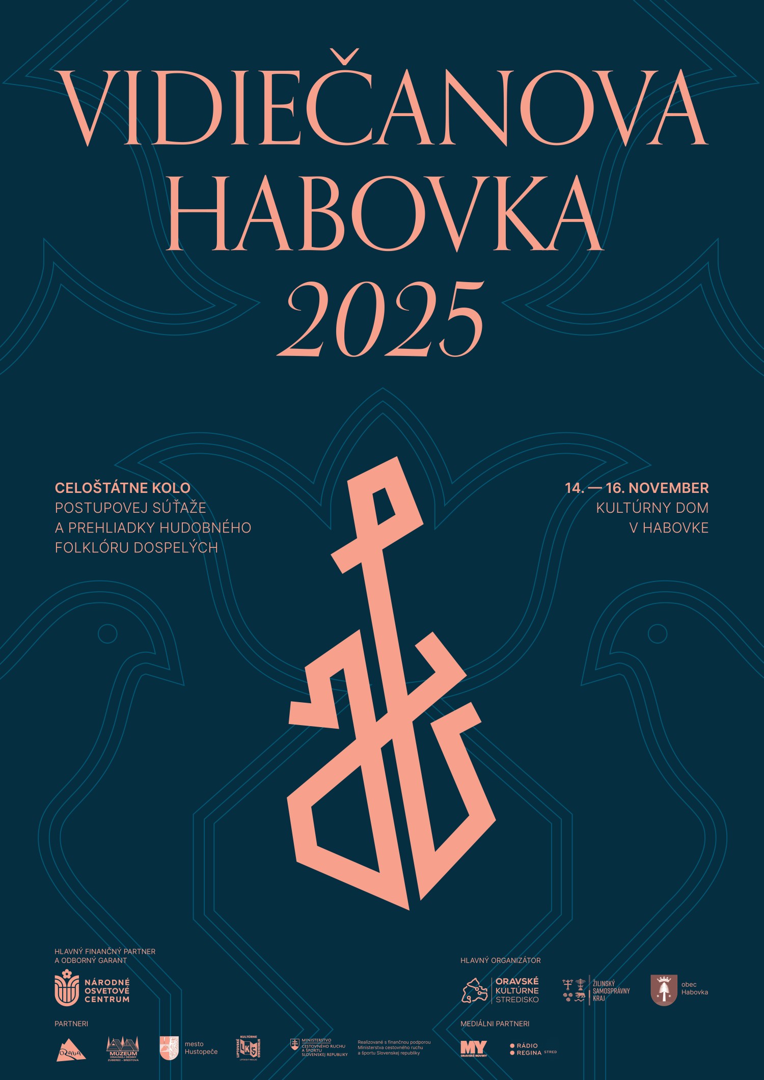 Vidiečanova Habovka 2025 celoštátne kolo plagát