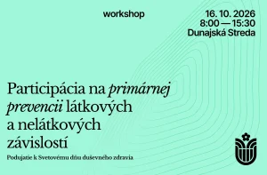 Workshop Prevencia závislostí, 18. 10. 2026